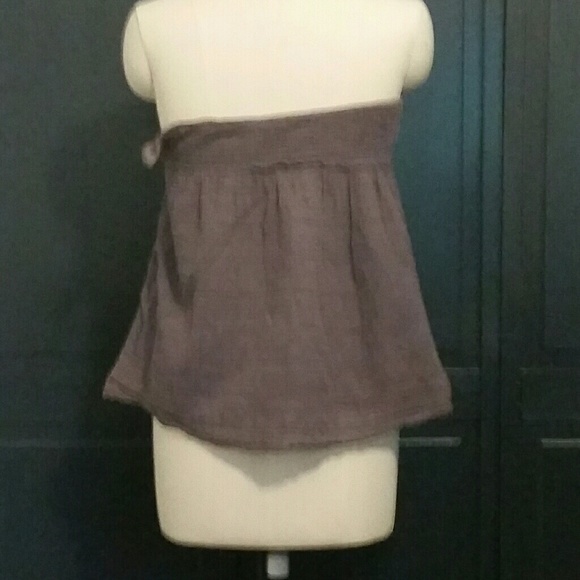 Madewell gray Strapless top - Picture 2 of 2